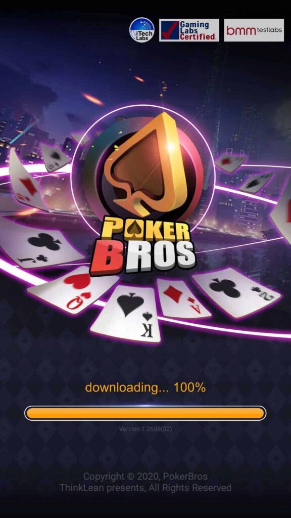 PokerBros title screen