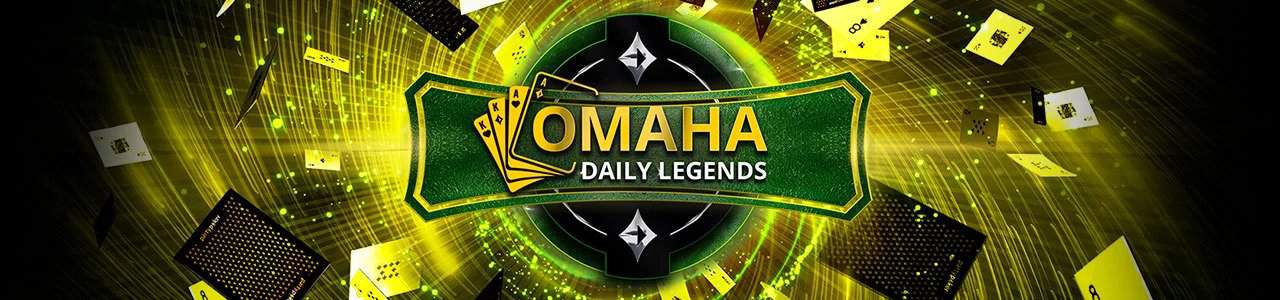 The banner for PartyPoker's Omaha Daily Legends.