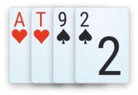 AhTh9s2s A double-suited disconnected hand in 4-card Omaha poker.