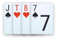 JsTh8h7s A double-suited semi-connected hand in 4-card Omaha poker.