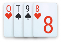 QhTs9s8h A double-suited semi-connected hand in 4-card Omaha poker.